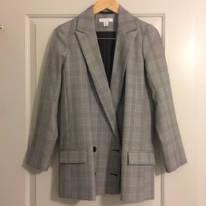 Oversize Check Blazer